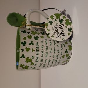 Irish Blessing Mug with Spoon